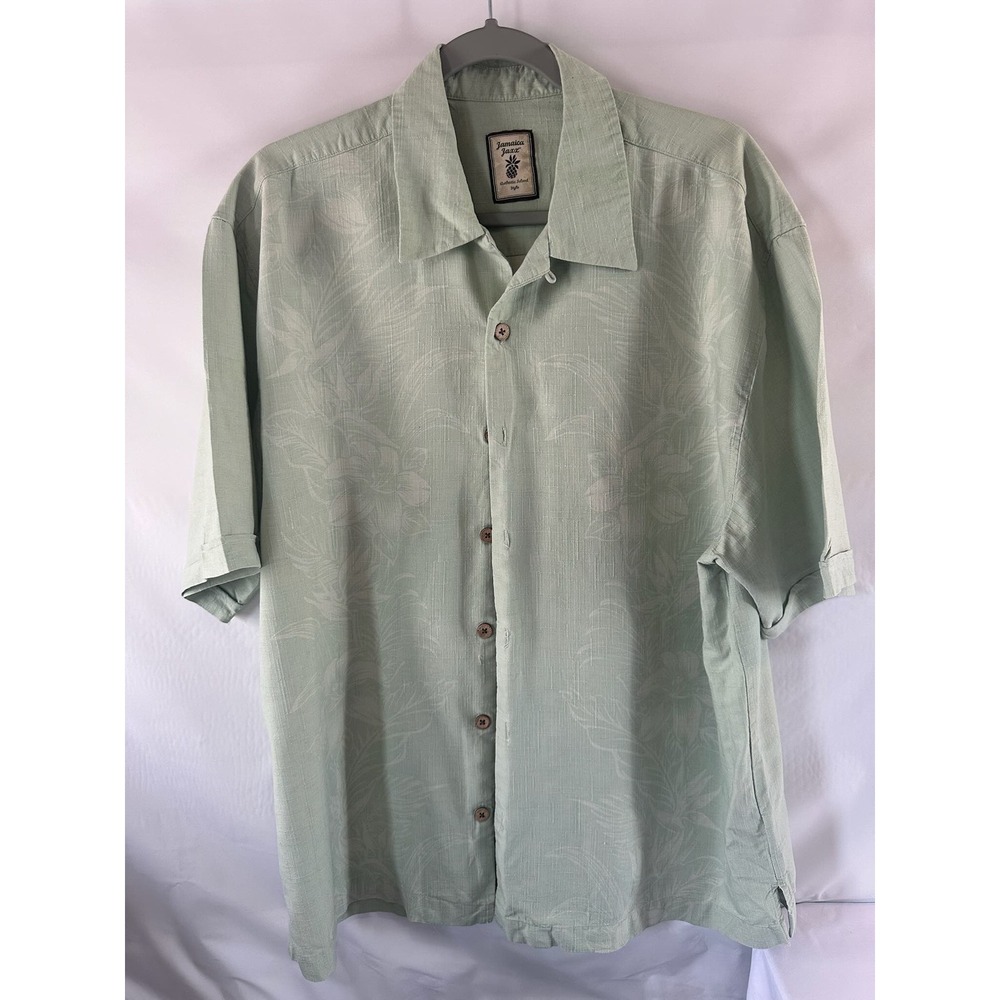 Jamaica Jaxx‎ Island Style Button Up Tropical Shirt Men's XL